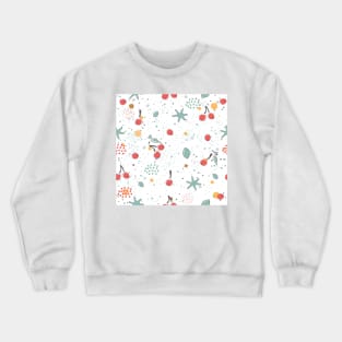 Cherry Pattern Crewneck Sweatshirt